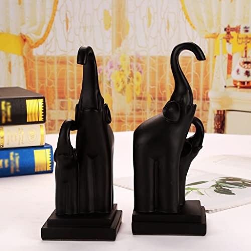 NMGMJQ Bookends for Shelves 2 Pcs/Set Creative Elephant Modeling Bookends Resin Book Ends Animals Bookend Reading Bookend Home Office Supplies Book Stopper Book Ends