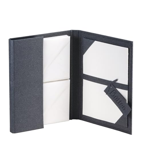 Rössler 10261900201 Real Handmade Letter Paper Folder with 15 Envelopes DIN C6 and 15 Letter Papers DIN A5 White
