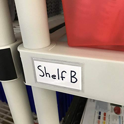 StoreSMART - Peel & Stick 1 10/16" x 2 5/8" Shelf Tag/Label Holders - 300-Pack - Open Short Side - STB933S-300
