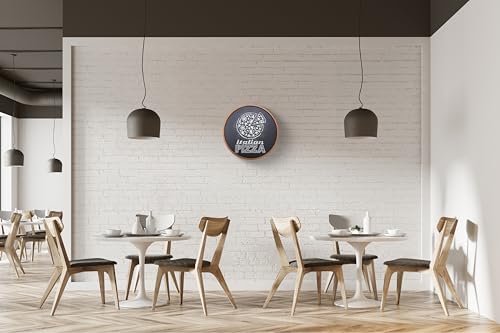 Better Office Products Round Magnetic Chalkboard with Wooden Frame for Office and Home, 18x18 inches with Mounting Hardware, 4-Piece Chalk Set, and Eraser Included (Rustic Brown)