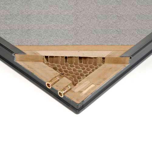 GLOBAL INDUSTRIAL 48-1/4 inchW x 72 inchH Office Partition Panel, Gray