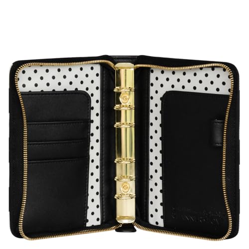 FranklinCovey - Miranda Simulated Leather Zipper Binder (Pocket, Striped)