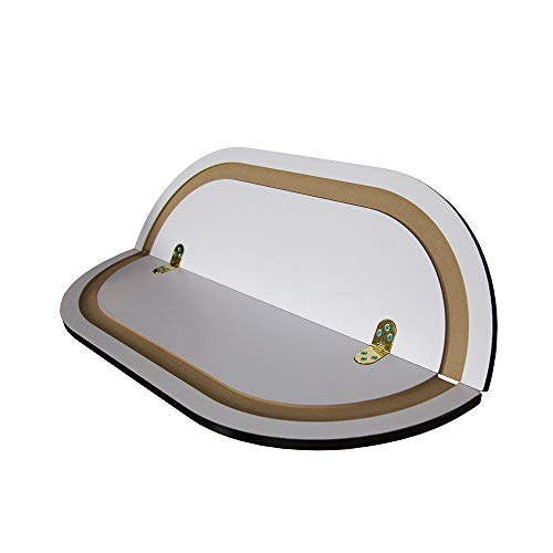 Vispronet Hard PVC Case with Wheels and Removable Lid – Interior Dimensions are 26.5in x 30.5in x 11in – Weighs 37lbs and Stands 39in Tall – Comes with a Light Wood Laminated Foldable Tabletop