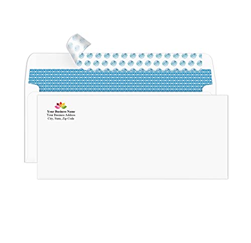 Aimoh #10 Personalized Custom Envelopes with Logo, Security Self-Seal 250ct