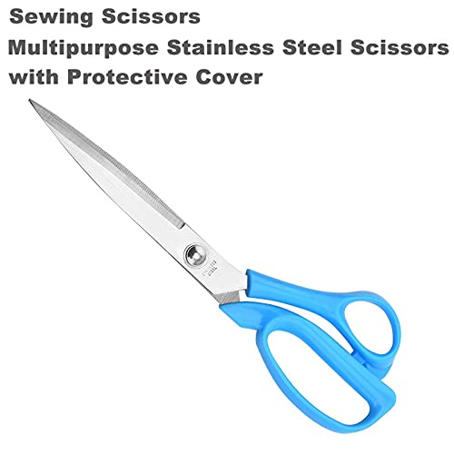 DSWMY Craft Scissors, Craft Scissors Multipurpose Sharp Sewing Stainless Steel with Cover for Home Office Embroidery Supplies