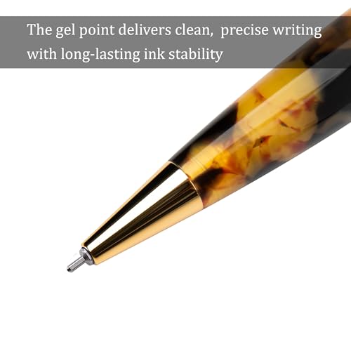 Conklin All American Gel Pen Tortoiseshell | Luxury Gel Pen with Refillable Ink | Smooth Writing, Premium Quality, Elegant Design