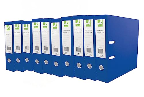 Q-Connect KF20020 A4 Polypropylene Lever Arch File - Blue (Pack of 10)