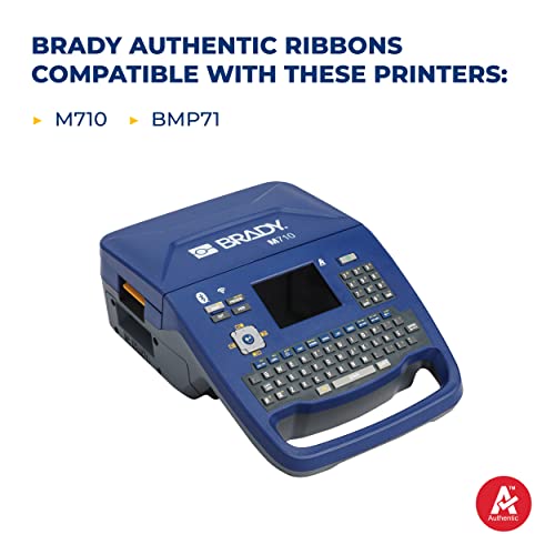 Brady (M7-R4400-WT) Printer Ribbon - R4400 Series Halogen Free Ribbon for BMP71 and M710 Printers - White