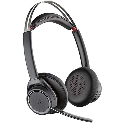 Plantronics Voyager B825-M Focus UC Bluetooth Headset with USB Type-A Adapter for Microsoft (202652-02) Essential Bundle