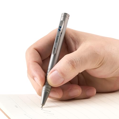 OKNIFE B1 Ti Titanium Pen with 2-in-1 Clip, 2 pcs Refills