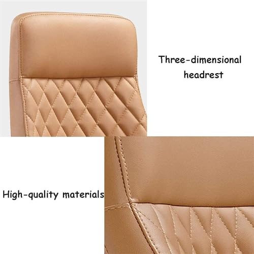 UOPYNE Executive Office Chair, Modern Soft Leather Ergonomic Computer Desk Chair Executive Home Office Boss Chair Swivel Chair, Adjustable Height Durable Base Comfortable Conference Desk Chair