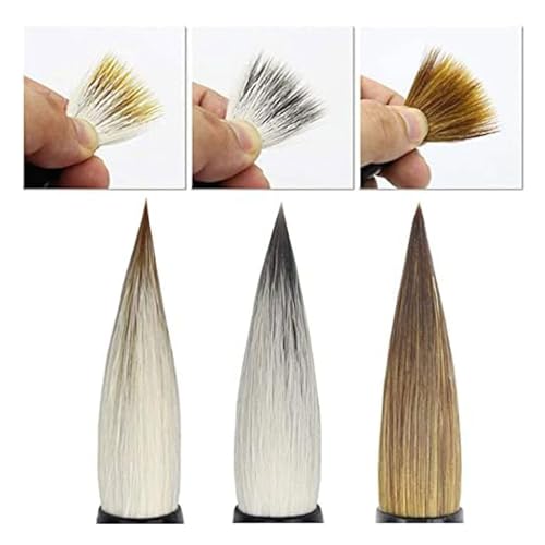 Chinese Calligraphy Brush Pen,Chinese Calligraphy Brush Watercolor Sumi Drawing Brush Chinese Calligraphy Drawing Brush Pen Birthday Set 3 Items