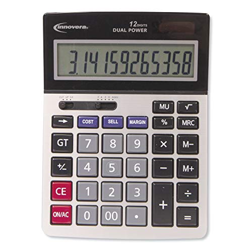 Innovera 15968 Profit Analyzer Calculator, Dual Power, 12-Digit LCD Display / 10 Pack