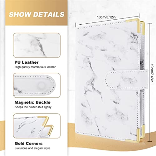 ONMYJFD A6 Cash Envelopes Folder Planner Organizer,26 Pieces Budget Binder with Cash Envelopes,Budget Sheets for Money Budgeting Saving(E)