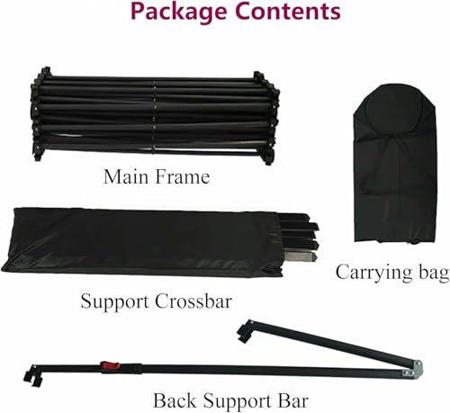 XDRGOOIUY Trade Show Exhibit Display Booth, Portable Event Advertising Poster Stand, Collapsible Pop Up Display Backdrop Frame for Vendor Events