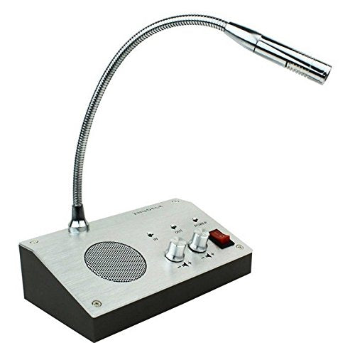 Adjustable Intercom Announcement Window Intercom System Dual way Intercommunication Microphone For School, Office, Bank,Station,Securities Company,Hospital,Station