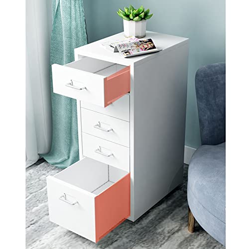 File Cabinet File Box Office File Cabinets5 Drawer Lockable File Cabinet Under Desk Metal File Cabinet for Legal/Letter/A4 File Storage Cabinets Vertical Storage Cabinet Filing Cabinet for Office(MODE