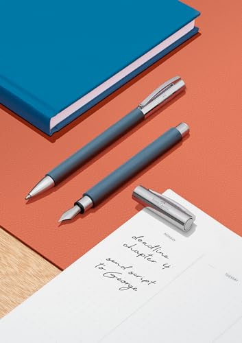 Faber-Castell Ambition Fountain Pen, Blue Resin - Extra Fine