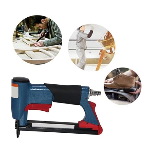 Oil-Free Pneumatic Staple Gun FS8016-B Pneumatic Air Stapler Nailer Fine Stapler Tool for Furniture Nailer Tool Pneumatic Power Tool