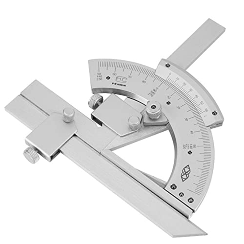 TEOYETTSF Stainless Protractor 0-320 Degrees Precision Angle Ruler Measuring Finder Ruler Adjustable Vernier Protractor Measuring Ruler