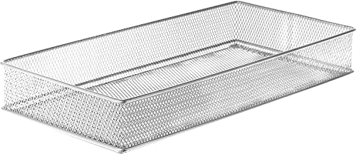 YBM HOME Pack of 24 Mesh Drawer Organizers Silver 6 x 12