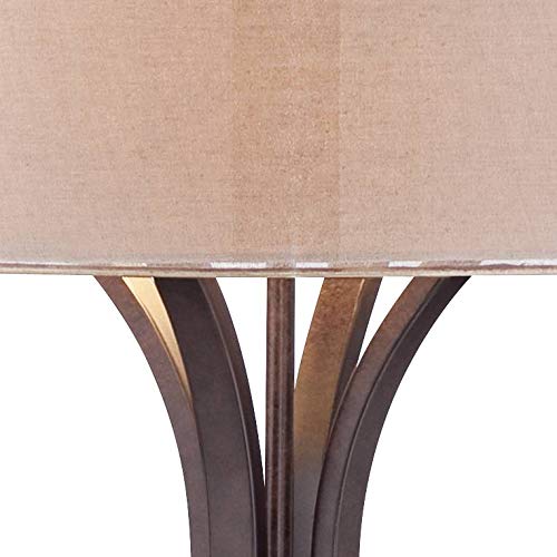 Franklin Iron Works Tristan 64" Tall Rustic Modern Bronze Floor Lamp