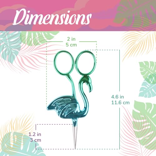 JubileeYarn Flamingo Embroidery Scissors - Mint - 30 Scissors