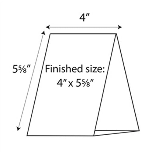 Print-Ready Table Tent (4" x 5-5/8" folded), 3-UP, Perforated for Separation on 12" x 18" White 80lb Hammermill Cover Paper - 100 Sheets (300 Table Tents)
