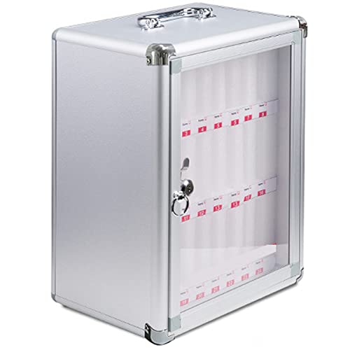 SDdPulse Mobile Phone Safe Deposit Box - 36 Slot Storage Cabinet for Cell Phones Pocket Locker with Security Lock Portable Hand-Carry Design Ideal for Offices and Events,24slots