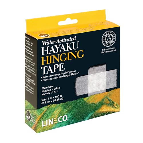 Lineco Water-Activated Hayaku Hinging Tape, 1 Inch X 100 Feet