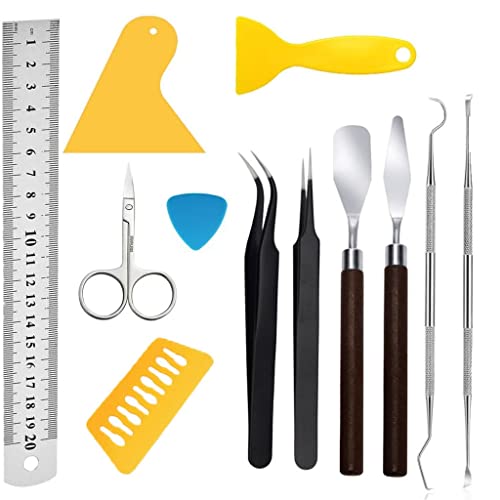 XDSRFVW 11 Pieces/Set Craft Vinyl Weeding Tools Set Basic Tool Silhouettes Cameos Lettering DIY Handmade