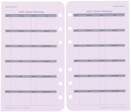 Franklin Planner Universal Weekly Refill, 12 Month Edition, Starts January 2027, Pocket 86934