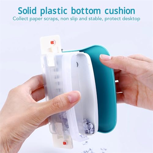 Binding Machine, Paper Binding Machine Handheld Portable Spiral Binder A4 A5 A6 A7 Coil Book Round Hole Puncher School Home Light Blue