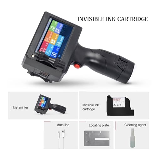 HGIYA Handheld Inkjet Printer Smart Small Packaging Bag QR Code Barcode Identification Portable Bag Carton