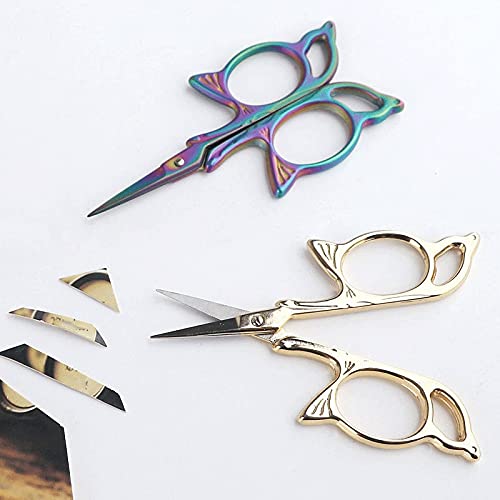 DSWMY Craft Scissors, Craft Scissors Shape Sewing Supplies Cross Stitch Yarn Fabric