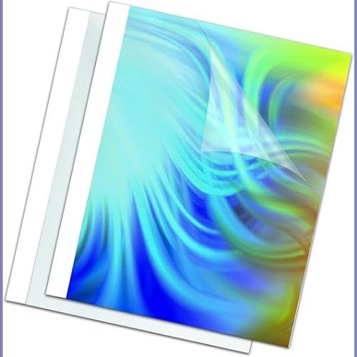 Fellowes 5390601 Standard Thermal Binding Covers 150 Micron PVC Front 200 g/M ² Glossy Back White