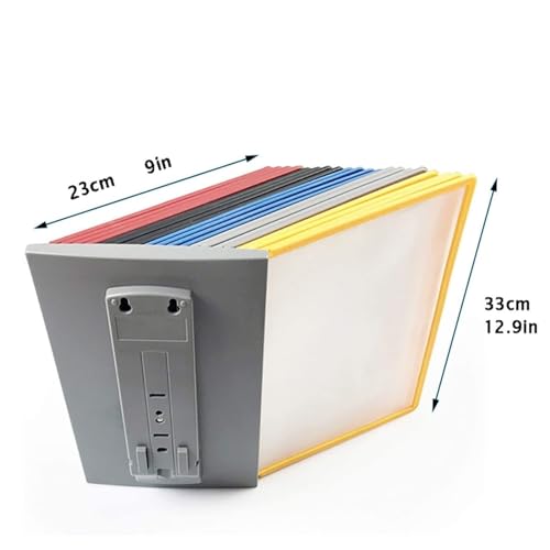 Magnetic Flip-Page Folders, 20 Double-Sided Color Display Pockets