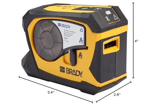 Brady M211 Portable Bluetooth Monochrome Label Printer, Yellow/Black