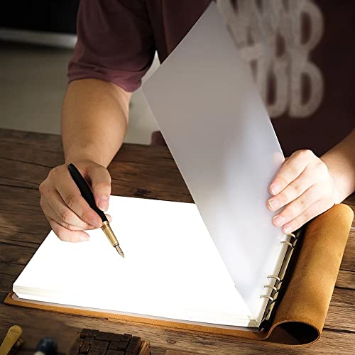 ELUKHT A4 Notebook Leather Cover Notebook Diary Stationery Office School Supplies