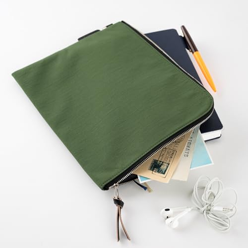 ほぼ日 Hobonichi Techo Planner Accessory Tragen Flat Pouch for A5 Size (Green)