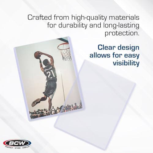 BCW 6x9 Topload Holder and 6x9 Photo Sleeves Combo Pack | Sheet Protectors Compatible with Postcards, Prints, and Documents | Acid-Free, PVC-Free, Archival Quality