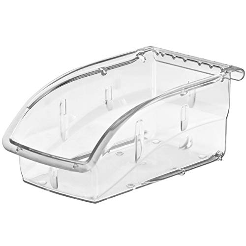 Akro-Mils 305A3 Insight Ultra-Clear Hanging and Stacking Plastic Storage Bin, (7-3/8-Inch x 4-1/8-Inch x 3-1/4-Inch), Clear, (16-Pack)