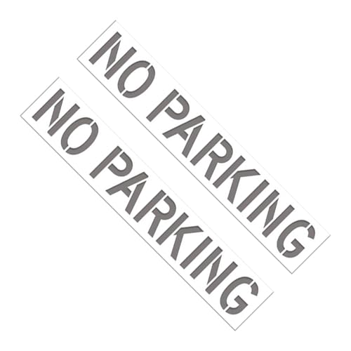 89x15.8Inch Zone Marking Stencil Oversized Parking Restriction Templates Flexible Silicone Templates for Driveways Parking Stencil