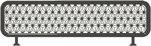 TZLGMDER Desktop partition Dividers for Dining Areas, Semi-Privacy Dining Space Decorative Partition Restaurant Countertop Divider(Black-b,110cm)