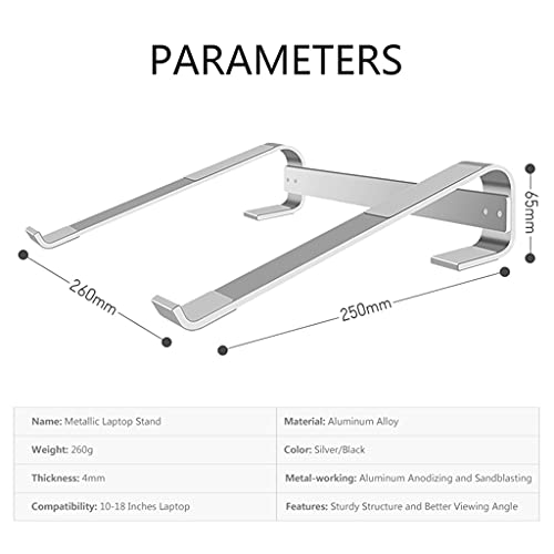 VCDUXMQLK Adjustable Foldable Laptop Stand Computer Holder Notebook PC Desk Support Bracket Non-Slip for