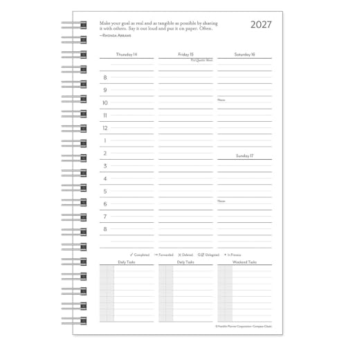 FranklinCovey - Compass Weekly Wire-Bound Planner (Classic, Jan 2027 - Dec 2027)