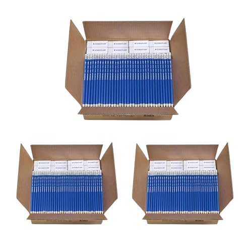 STAEDTLER Norica #2 HB Pencils, 432 Pencils + 36 Erasers, 3 Pack