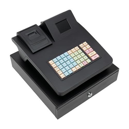 Dual Screen Cash Register, POS System with Thermal Printer & Cash Drawer