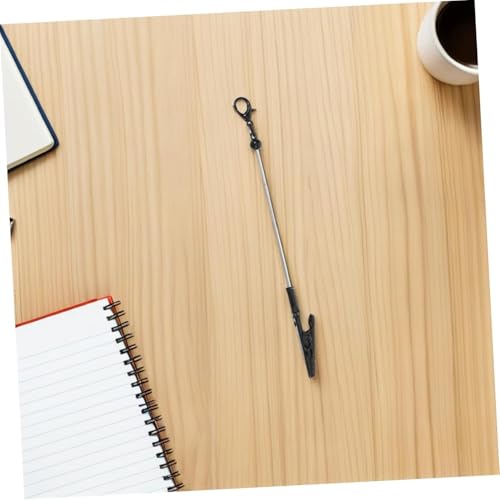 Binder Clips,6pcs Metal Wire Alligator Clips Multi Functional Keychain Note and Business Card Holders Portable Desktop Memo Clip for Organizing Photos