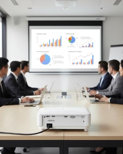 Philips, Propix 860, professional LED projector, DLP, advanced image correction, 1920 x 1080 pixels, Full HD, internal speakers with 5 W, lumen: 2600 ANSI, white